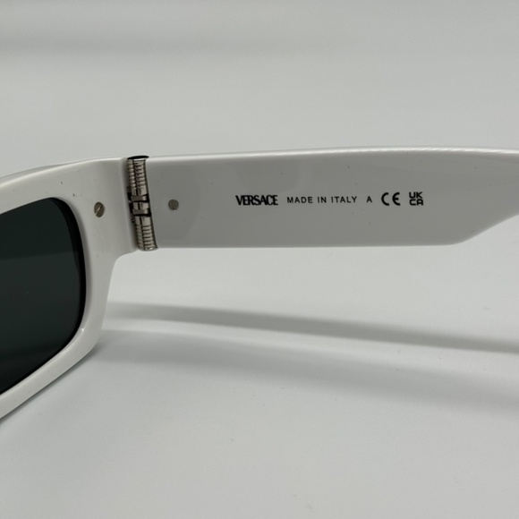 NEW VE4465 5459/87 VERSACE SUNGLASSES VE4465 545987 BLACK WHITE MOD 4465 EYEWEAR - Picture 10 of 11
